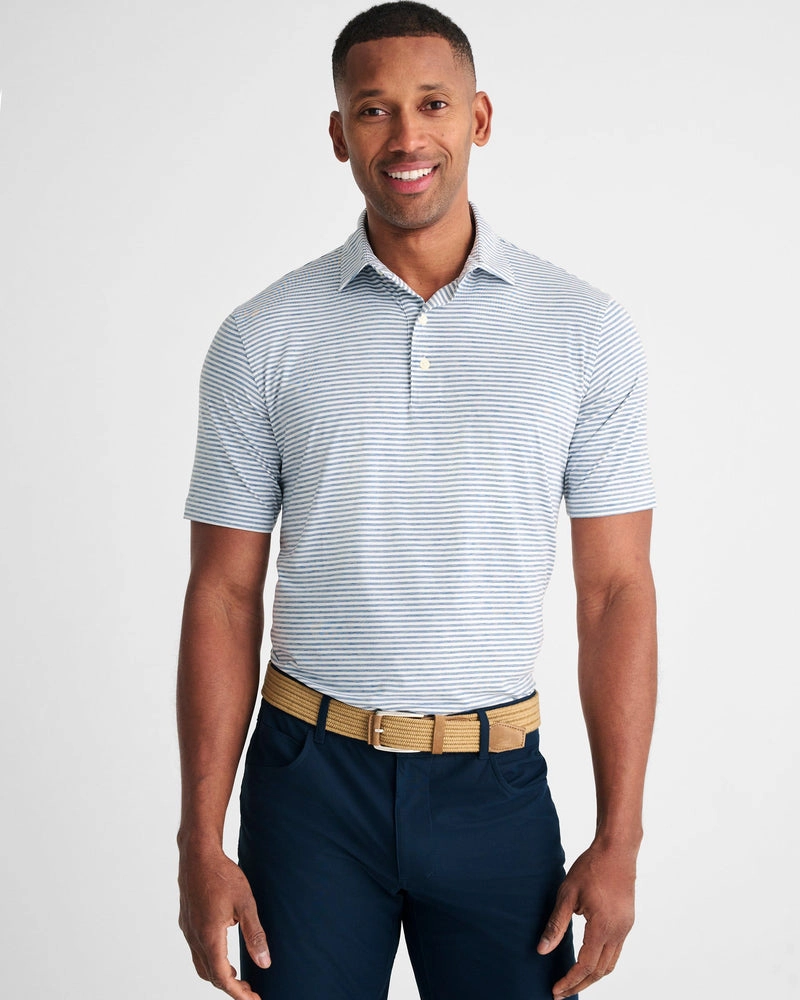 Seymour Featherweight Striped Polo