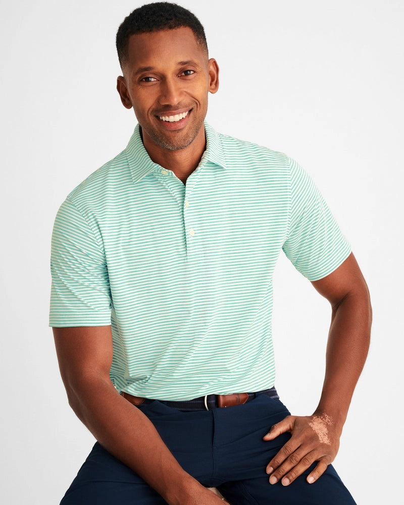 Seymour Featherweight Striped Polo