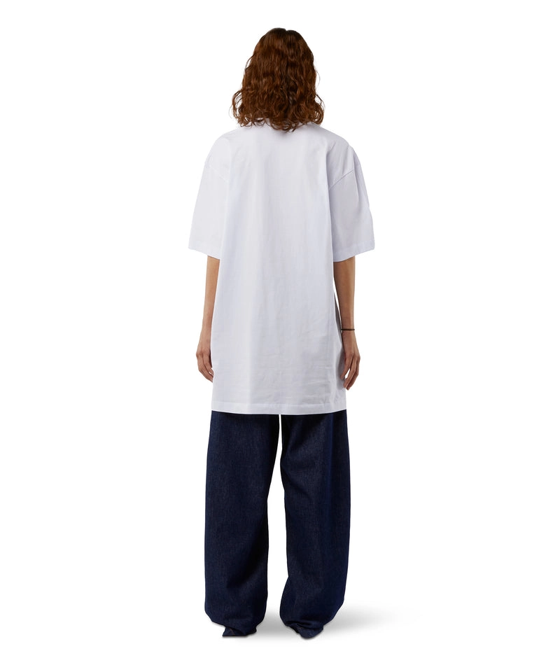Short Sleeve Cotton Dress White