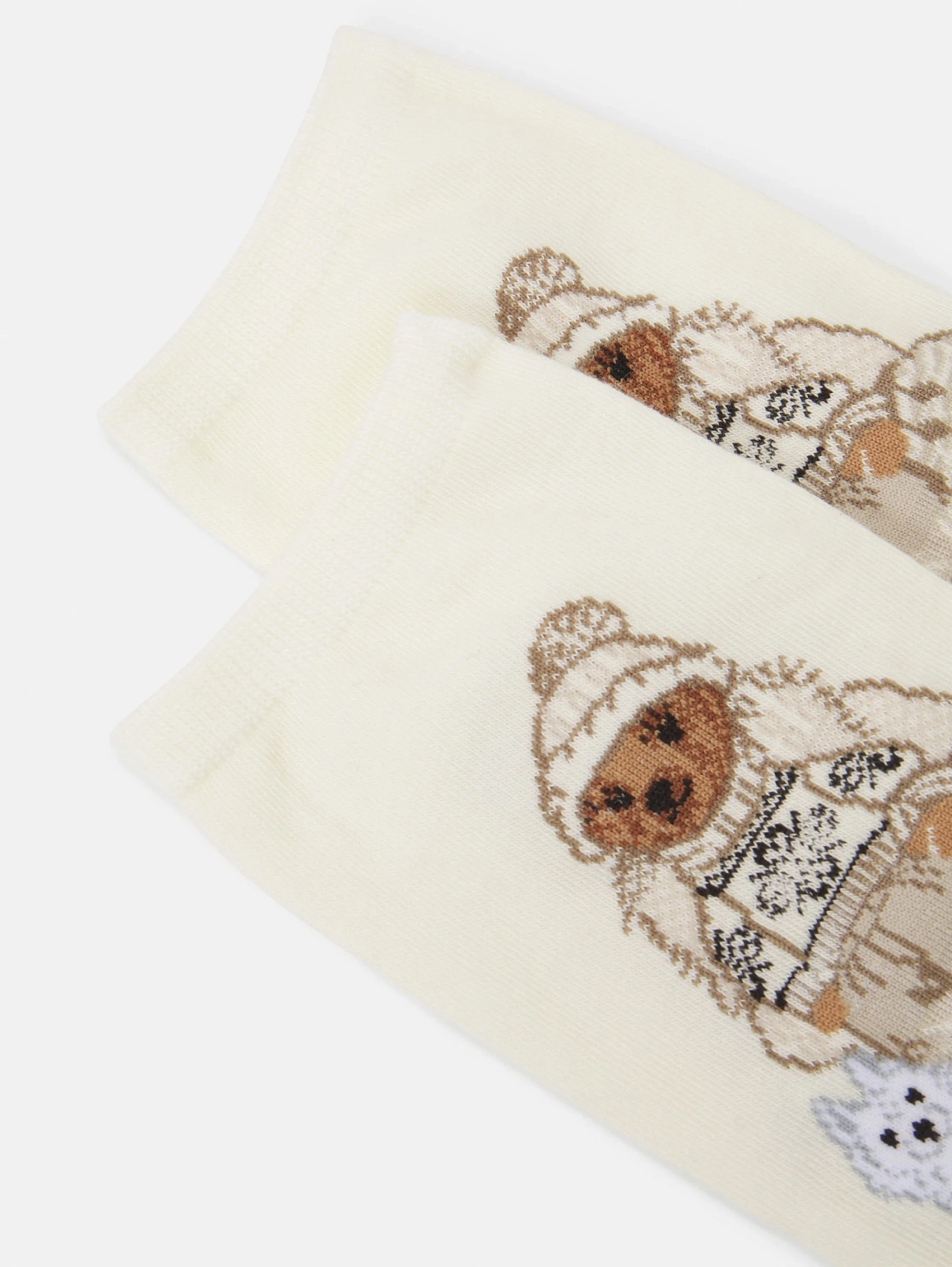 Socks with Polo Bear Ivory