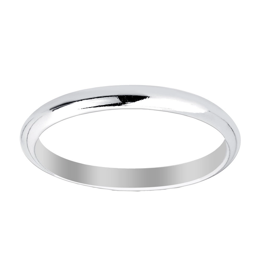 Sterling Silver 2mm Band Ring - R-02