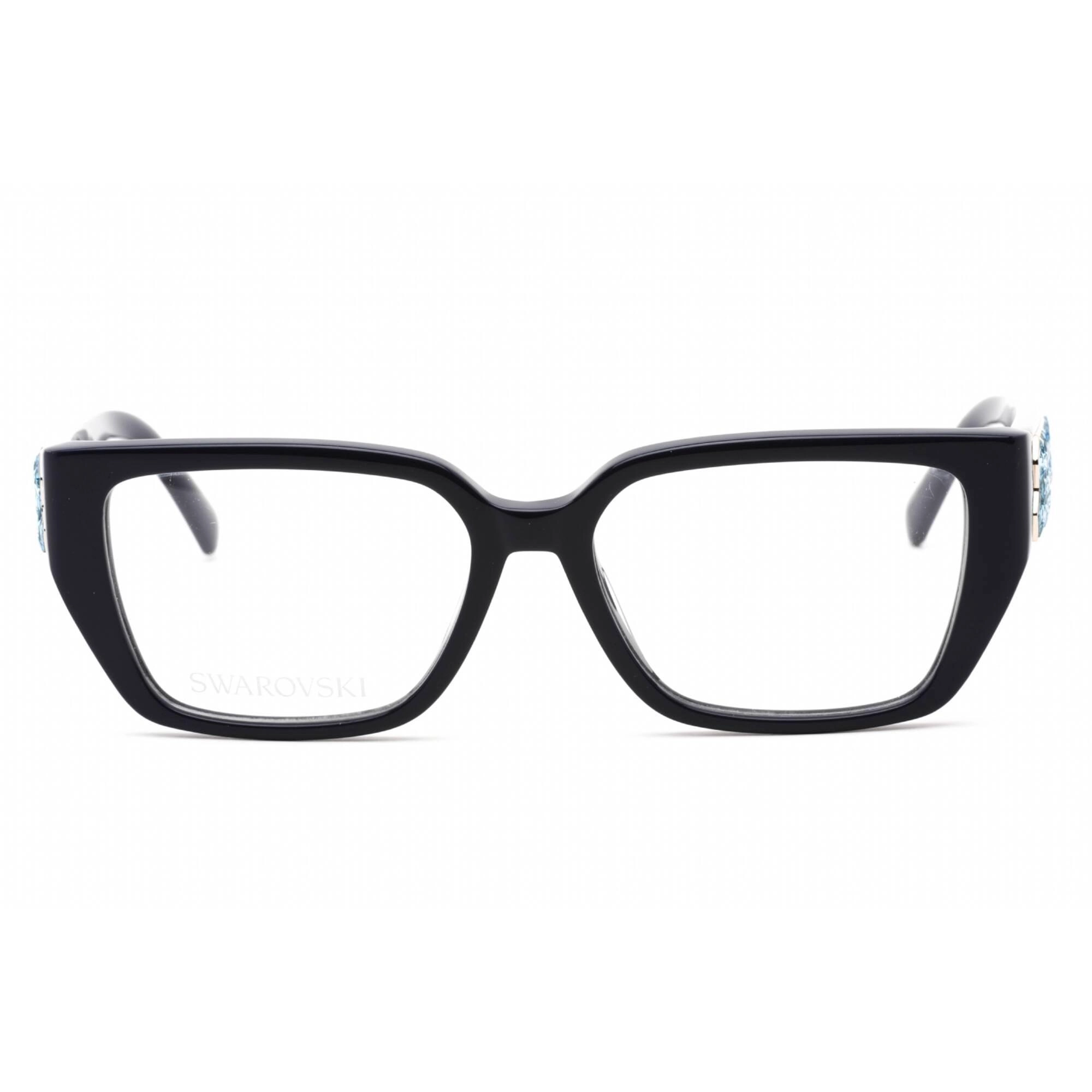 Swarovski Men's Eyeglasses - Rectangular Shape Shiny Blue Plastic Frame | SK5446 090