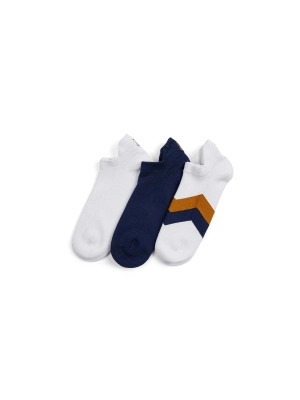 The Signature Women's Sneaker Socks - Navy & White