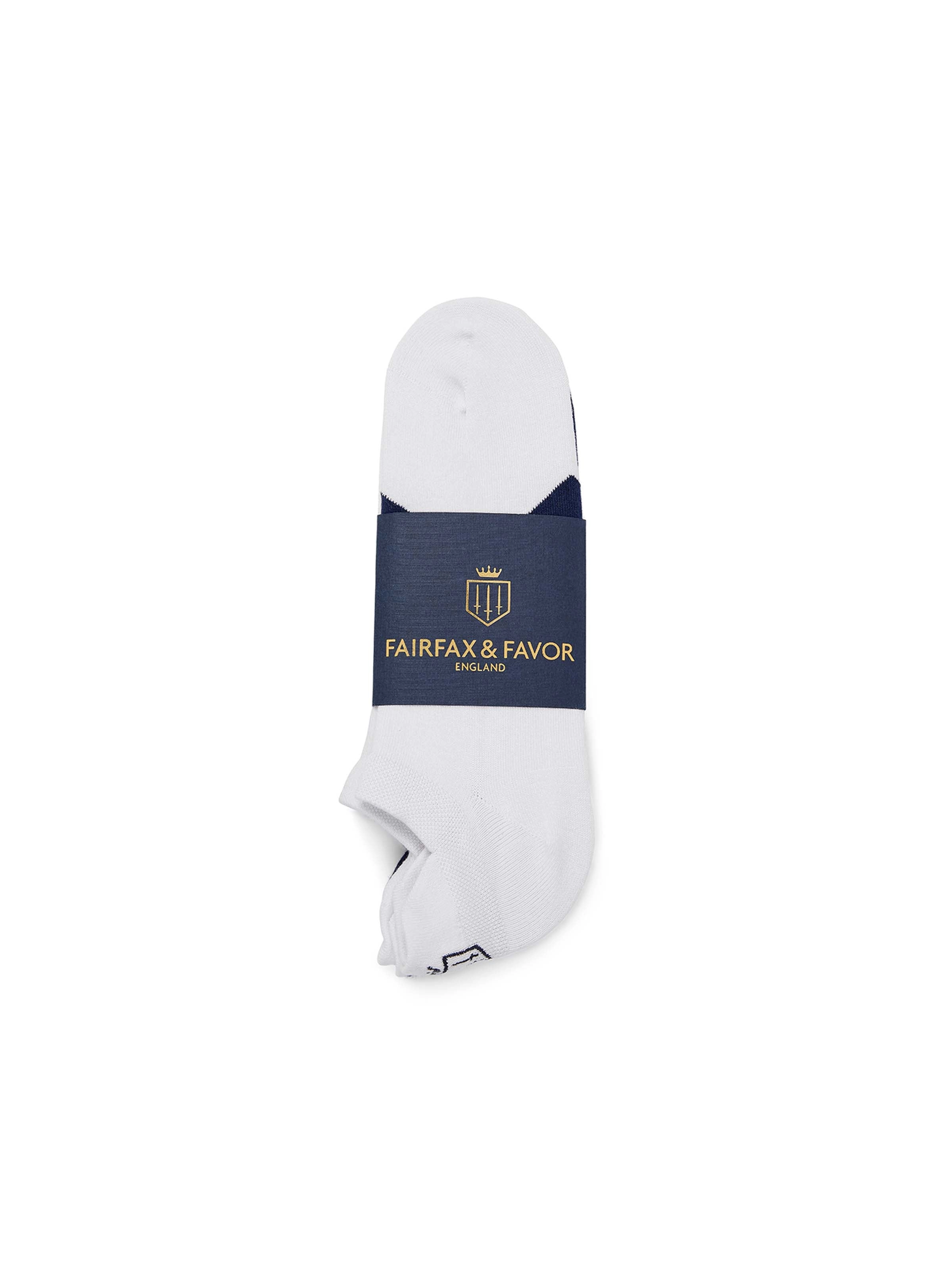 The Signature Women's Sneaker Socks - Navy & White
