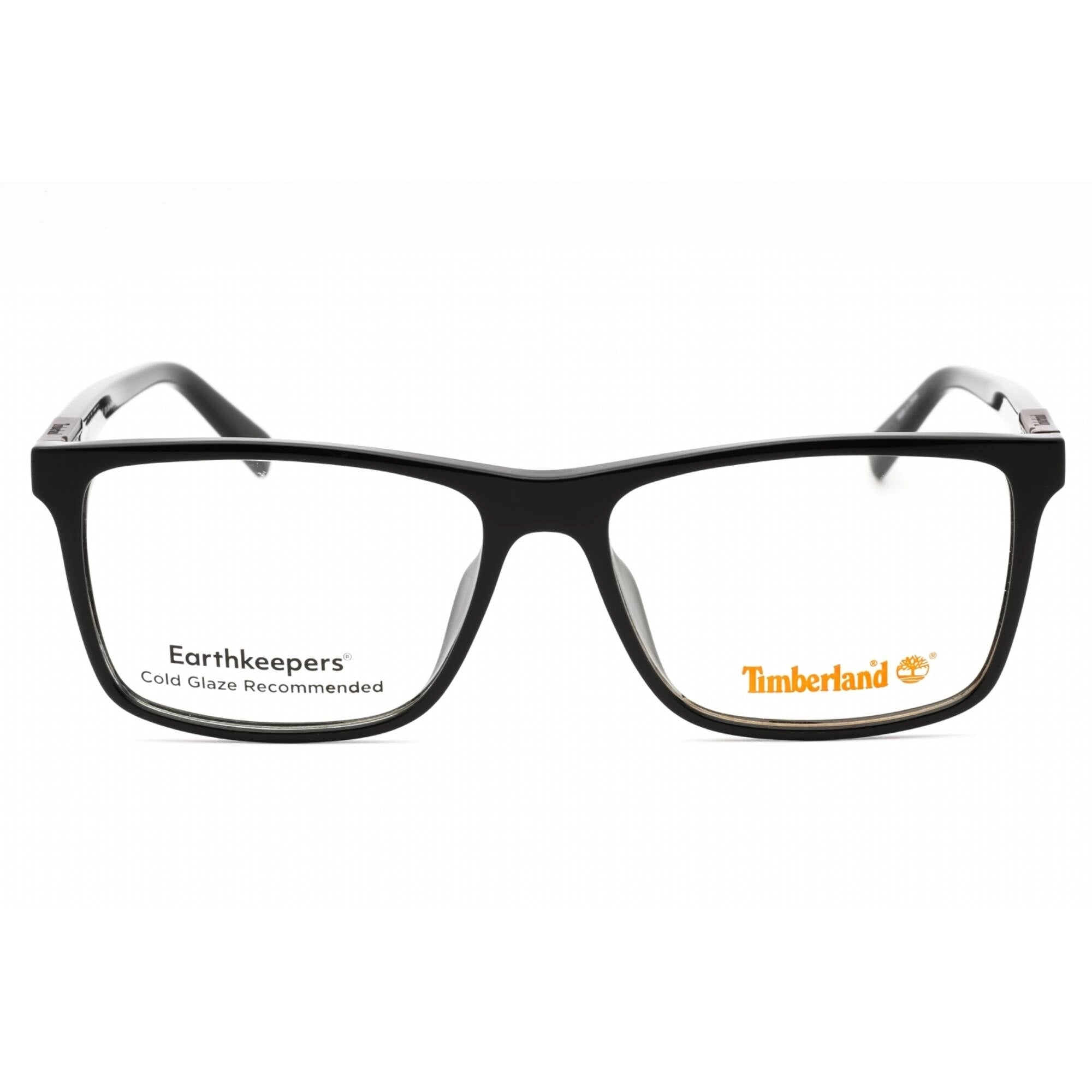 Timberland Men's Eyeglasses - Black Rectangular Acetate Full Rim Frame | TB1759 001