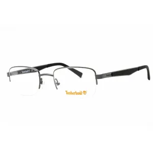 Timberland Men's Eyeglasses - Shiny Gunmetal Metal Half Rim Frame, 50 mm | TB1787 008