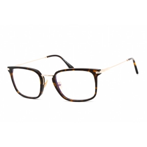 Tom Ford Men's Eyeglasses - Rectangular Dark Havana Plastic Frame | FT5747-D-B 052