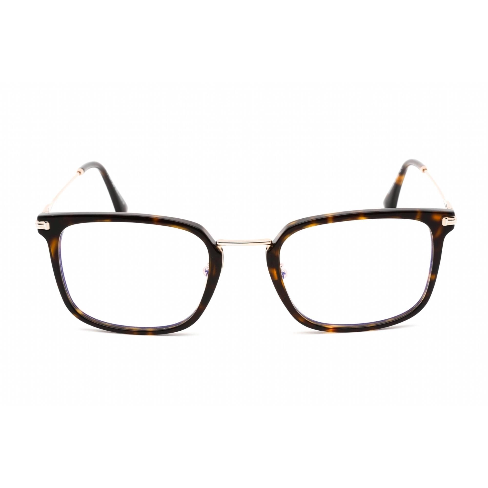 Tom Ford Men's Eyeglasses - Rectangular Dark Havana Plastic Frame | FT5747-D-B 052