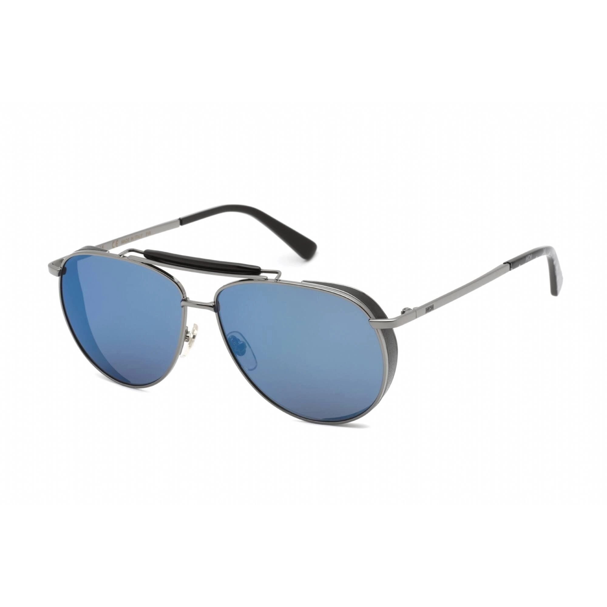 Tom Ford Men's Sunglasses - Red Havana Metal Aviator Frame Blue Lens | FT0748 54V