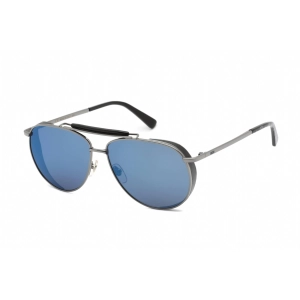 Tom Ford Men's Sunglasses - Red Havana Metal Aviator Frame Blue Lens | FT0748 54V