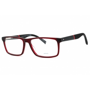 Tommy Hilfiger Men's Eyeglasses - Red Rectangular Full Rim Frame | TH 1909 0C9A 00