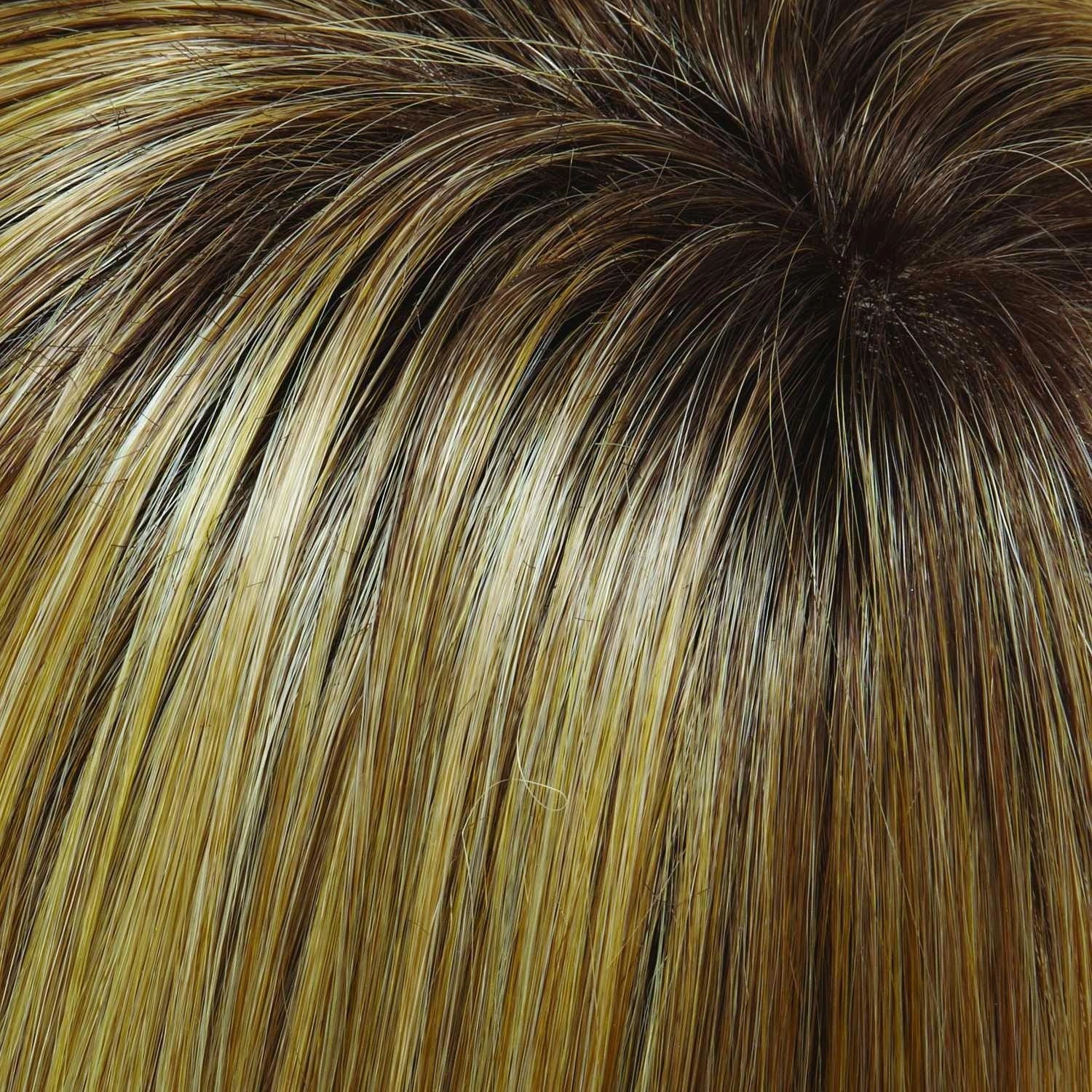 Top Full 12" HH (Renau Colors) Hairpiece by easiHair |Human Hair (Monofilament Base)