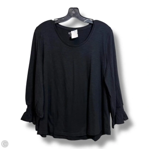 Top Long Sleeve Basic By Chicos In Black, Size: L