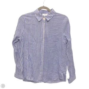 Top Long Sleeve By A Loves A In Blue & White, Size: S