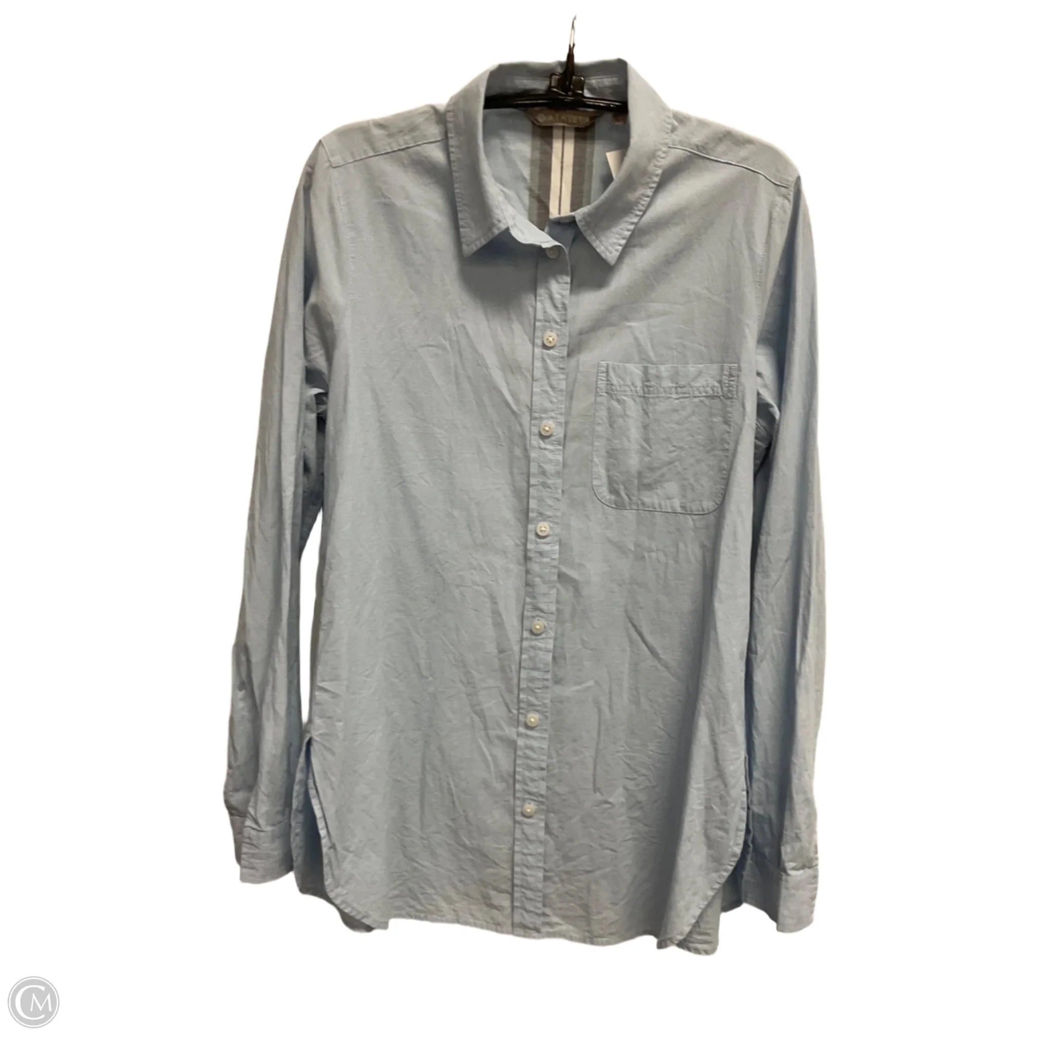 Top Long Sleeve By Athleta In Blue, Size: S