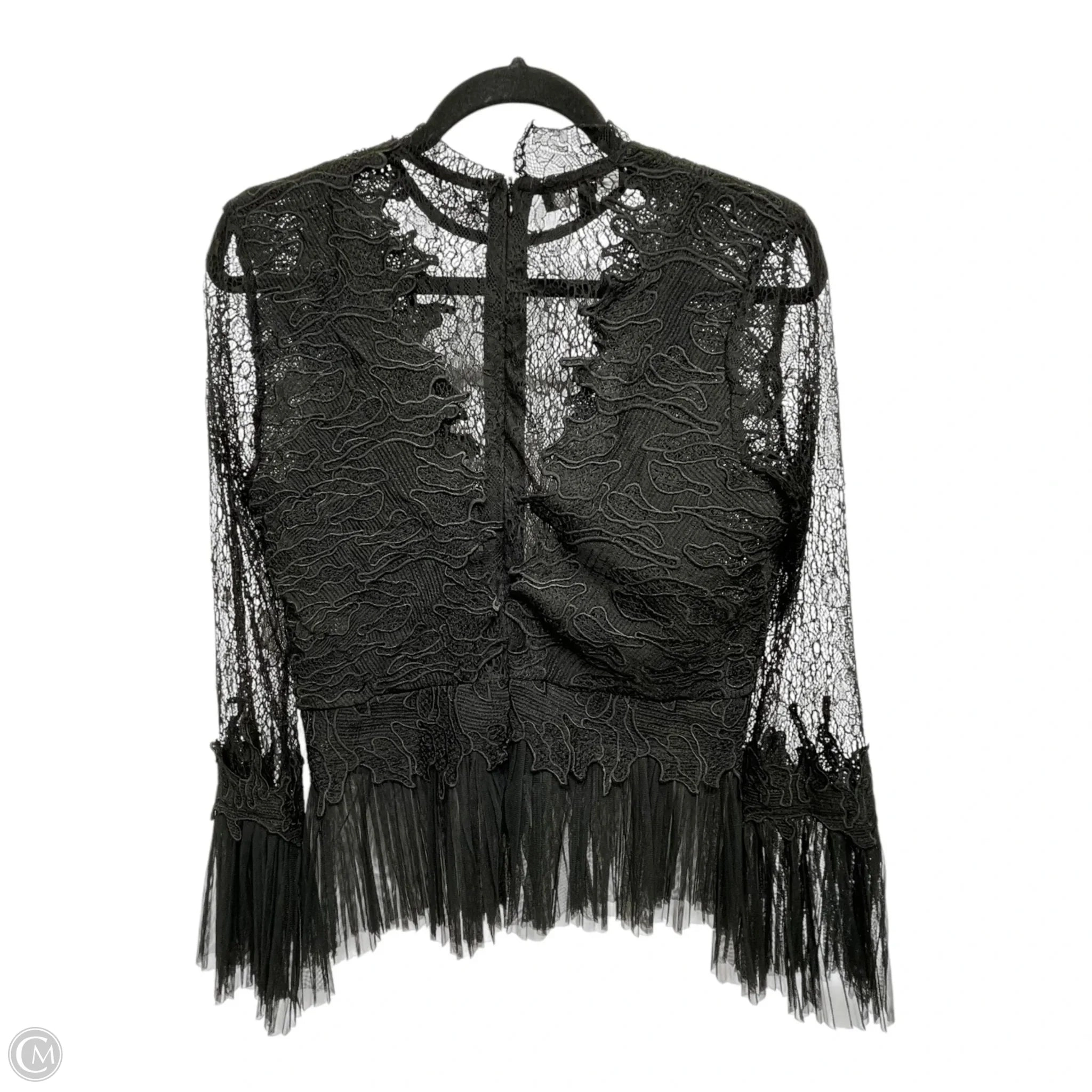 Top Long Sleeve By BEULAH In Black, Size: M