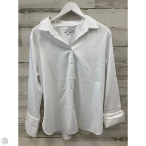 Top Long Sleeve By Chicos In White, Size: L