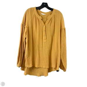 Top Long Sleeve By Clothes Mentor In Yellow, Size: M