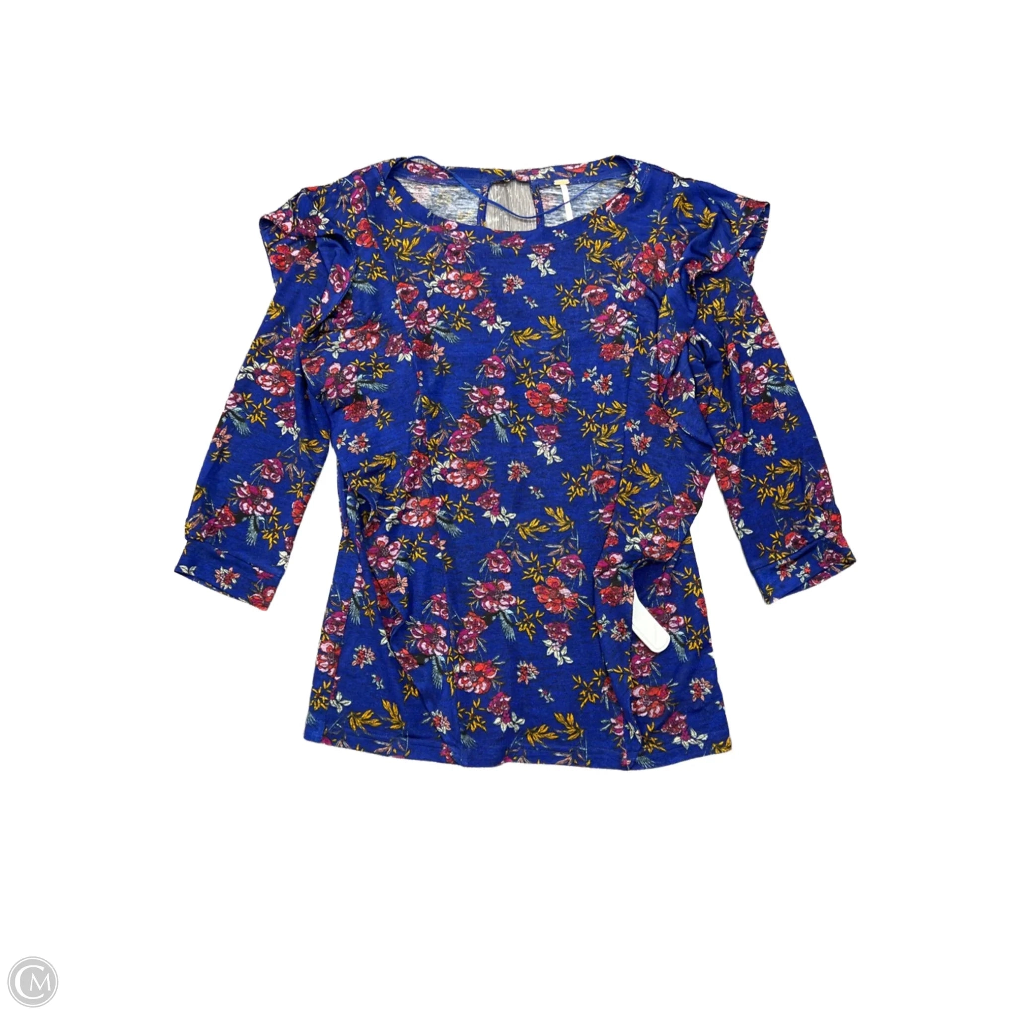 Top Long Sleeve By Free People In Blue, Size: M