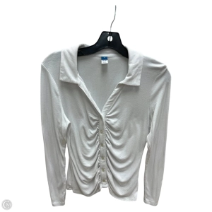 Top Long Sleeve By Old Navy In White, Size: L