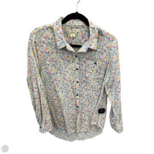 Top Long Sleeve By Ruff Hewn In Floral Print, Size: M