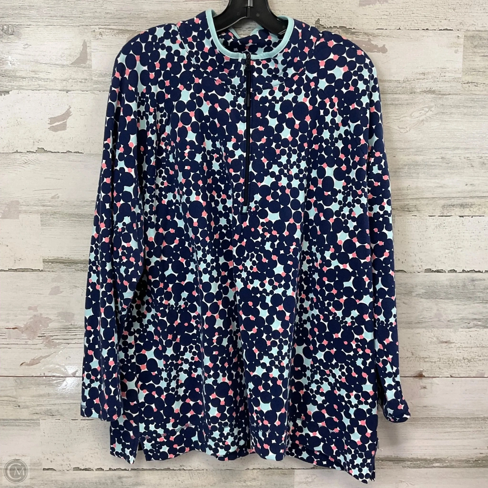 Top Long Sleeve By Talbots In Blue, Size: 2x