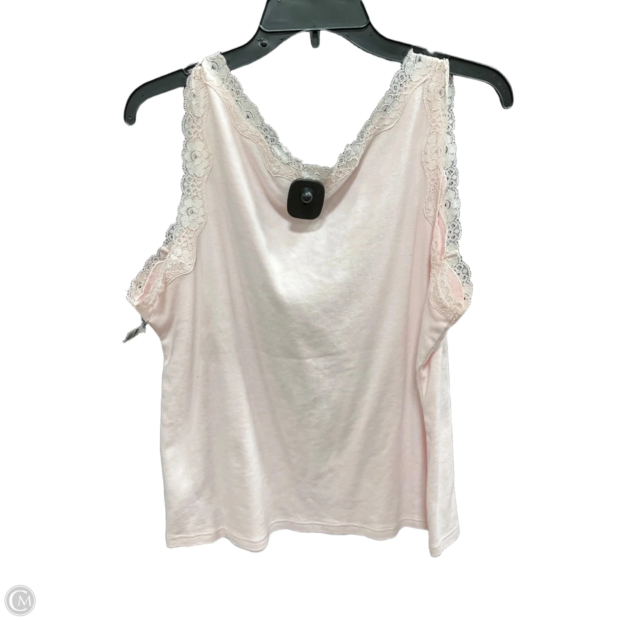 Top Sleeveless Basic By Karen Scott In Pink, Size: Xl