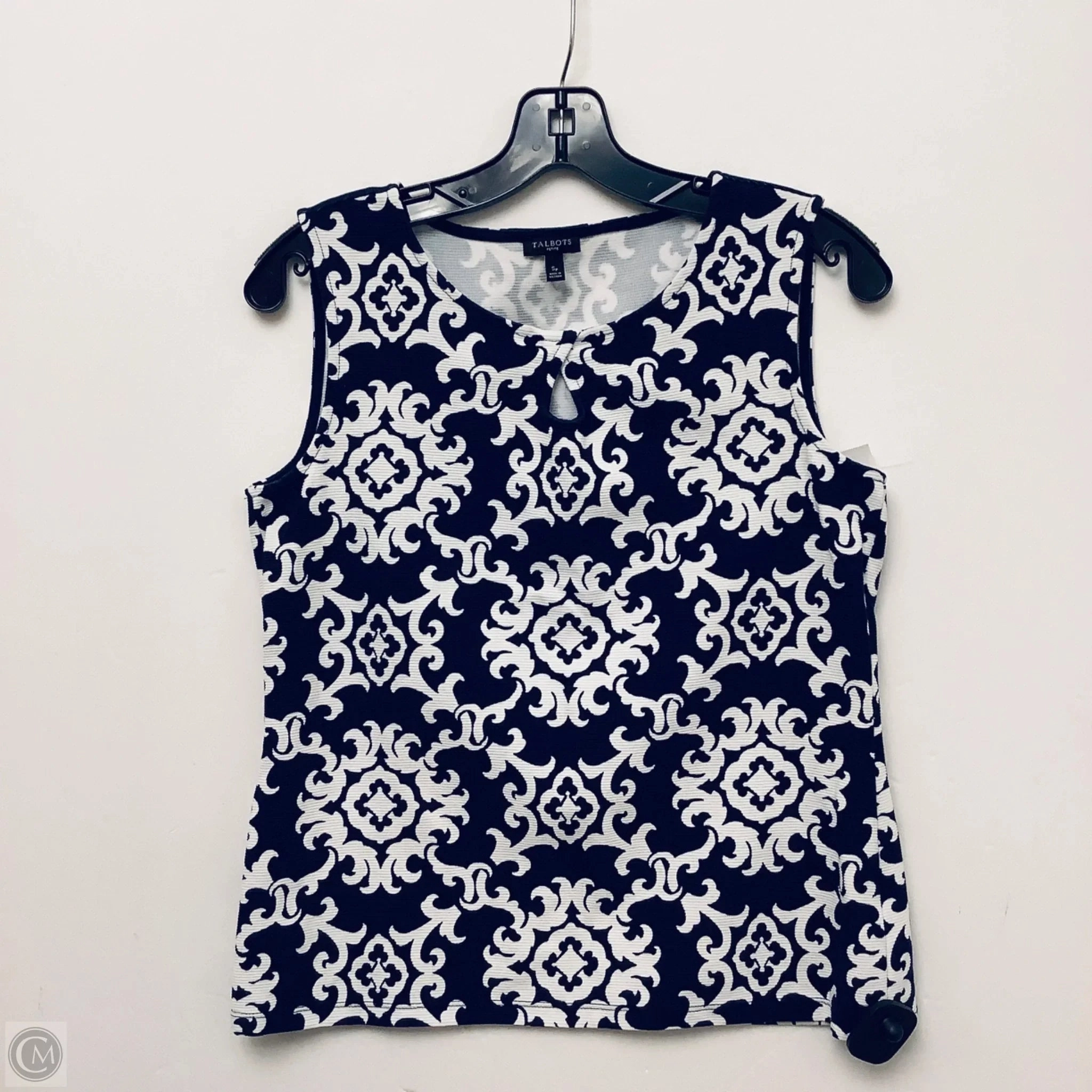 Top Sleeveless Basic By Talbots In Blue, Size: S