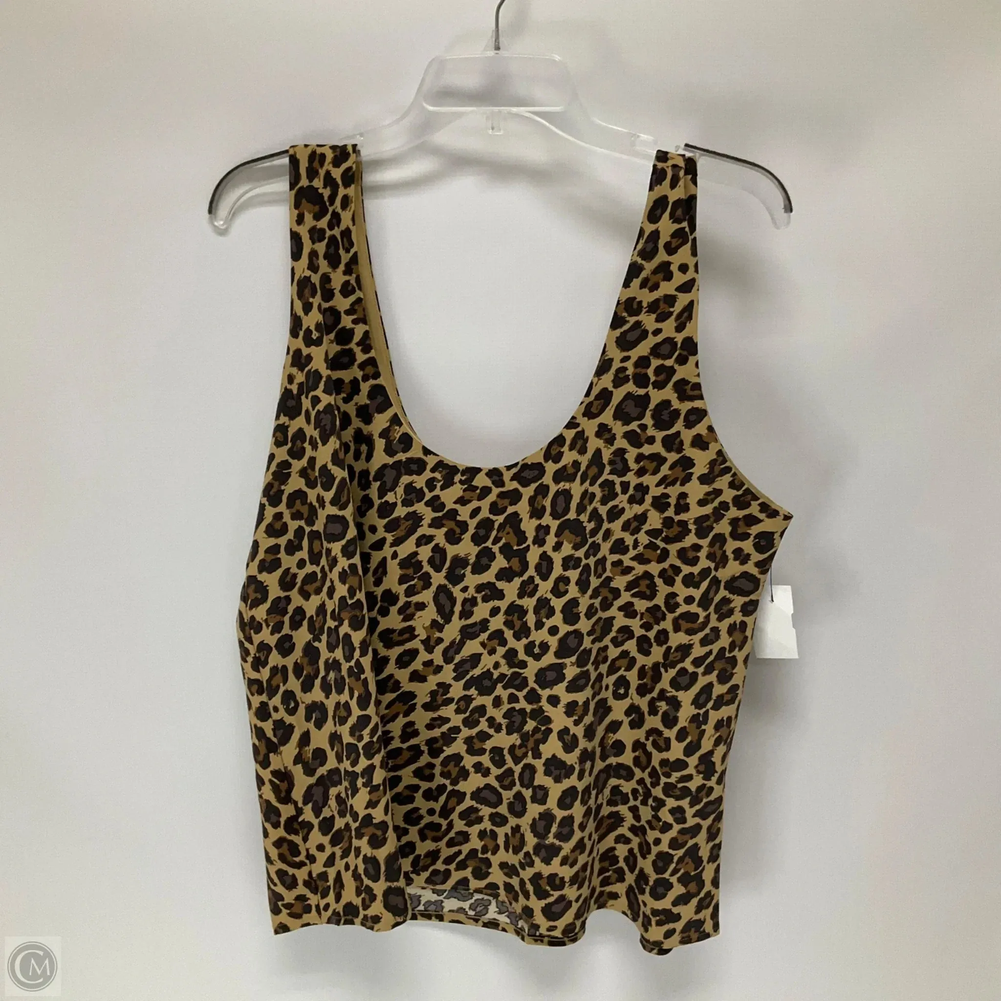 Top Sleeveless By Abercrombie And Fitch In Animal Print, Size: Xl
