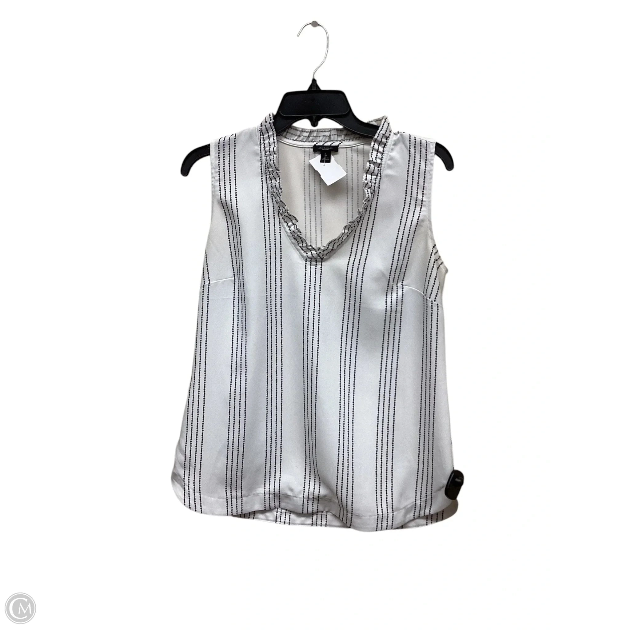 Top Sleeveless By Ann Taylor In White, Size: Xs