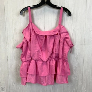Top Sleeveless By Ashley Stewart In Pink, Size: 1x