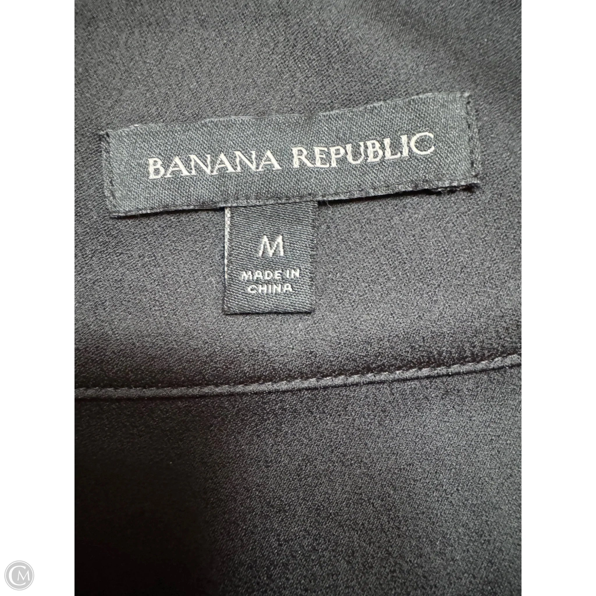 Top Sleeveless By Banana Republic In Black & White, Size: M