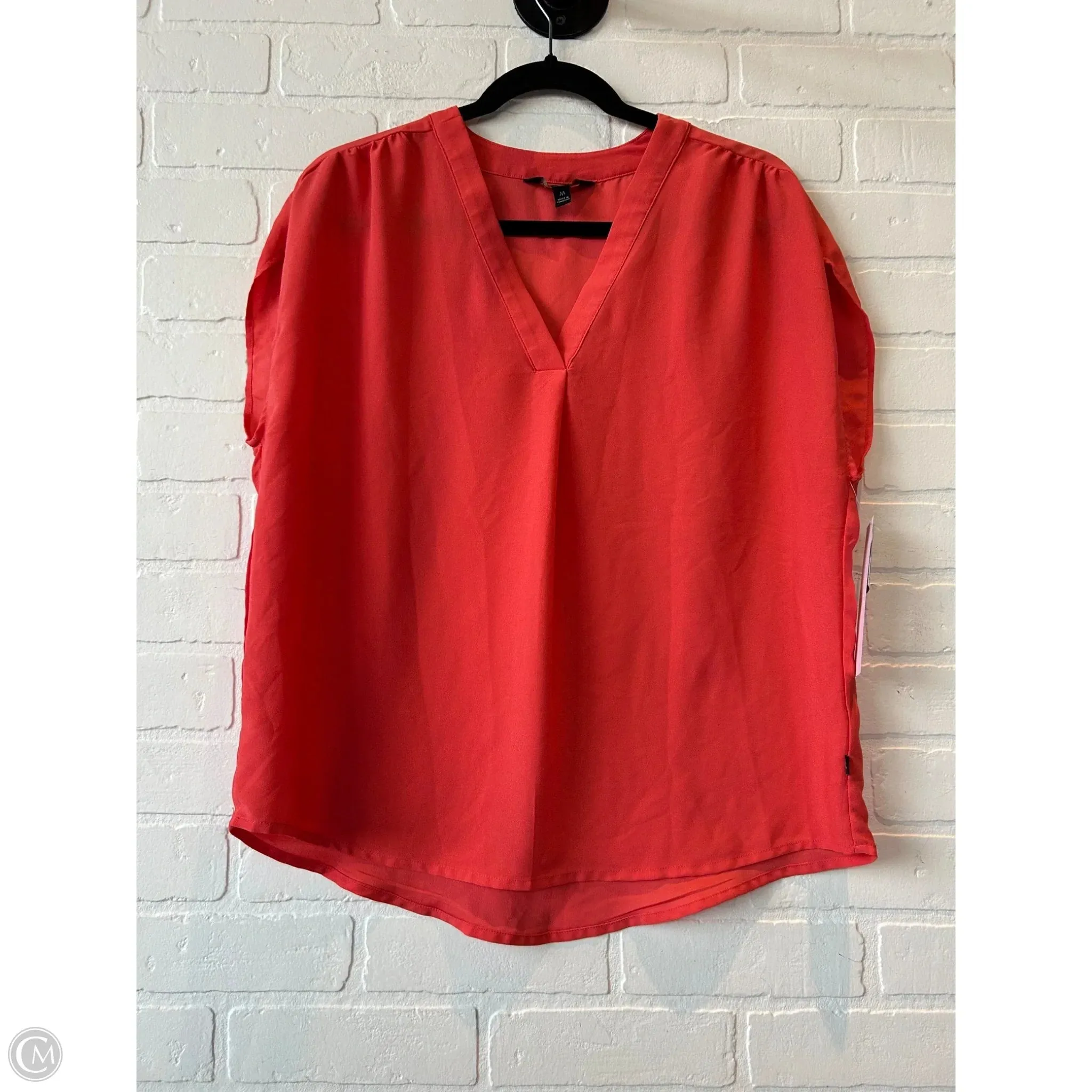 Top Sleeveless By Banana Republic In Orange, Size: M