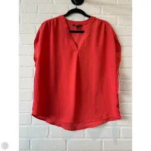 Top Sleeveless By Banana Republic In Orange, Size: M
