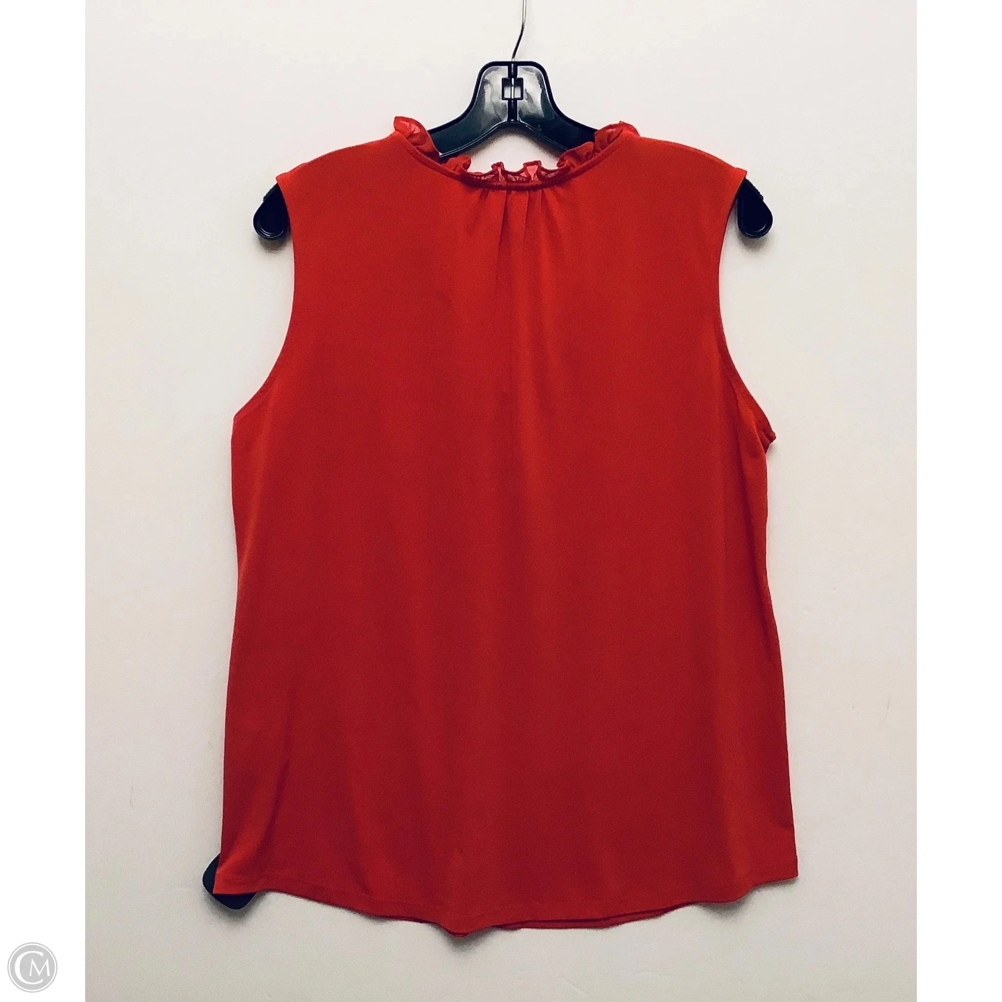 Top Sleeveless By Calvin Klein In Red, Size: L
