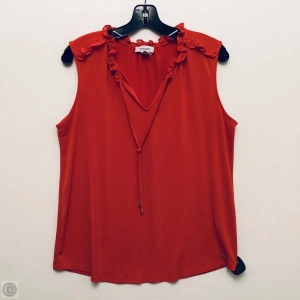 Top Sleeveless By Calvin Klein In Red, Size: L