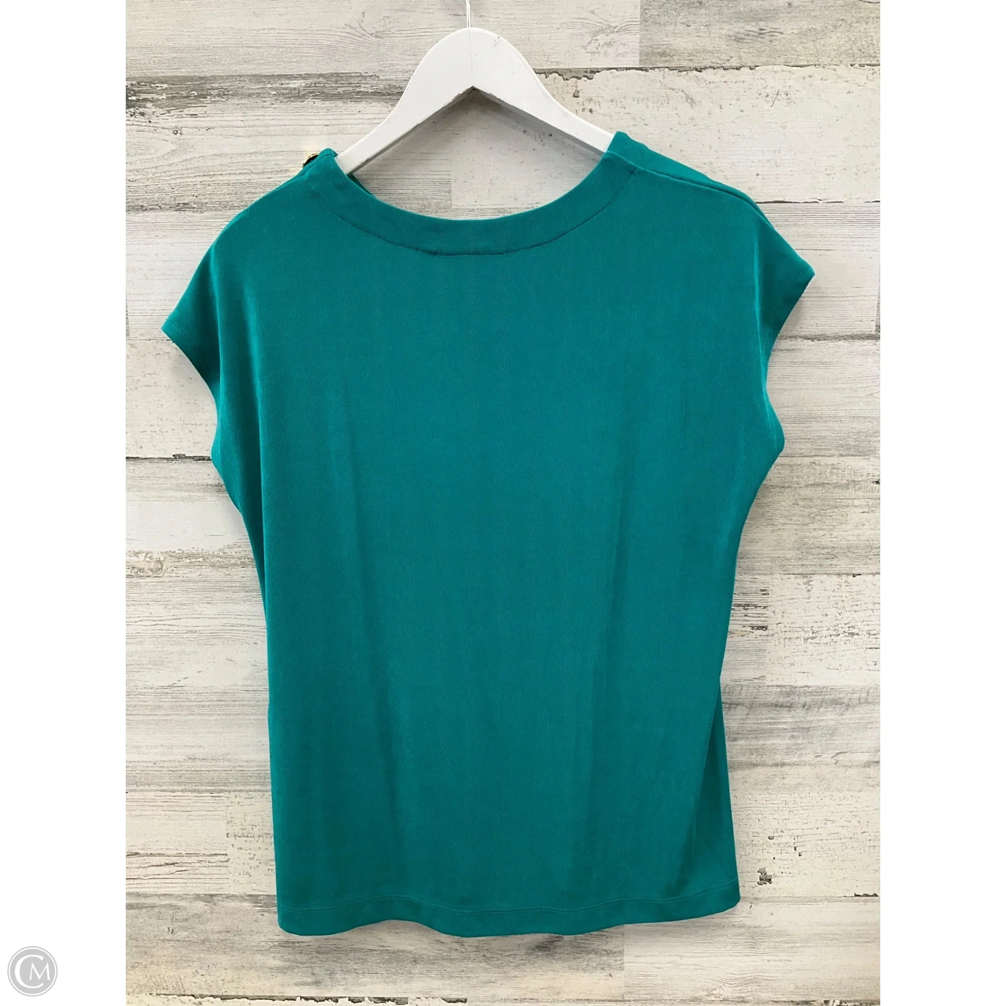 Top Sleeveless By Chicos In Green, Size: L