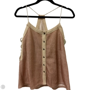 Top Sleeveless By Clothes Mentor In Pink & Tan, Size: Xl