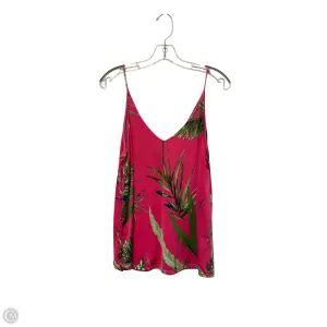 Top Sleeveless By Clothes Mentor In Tropical Print, Size: L