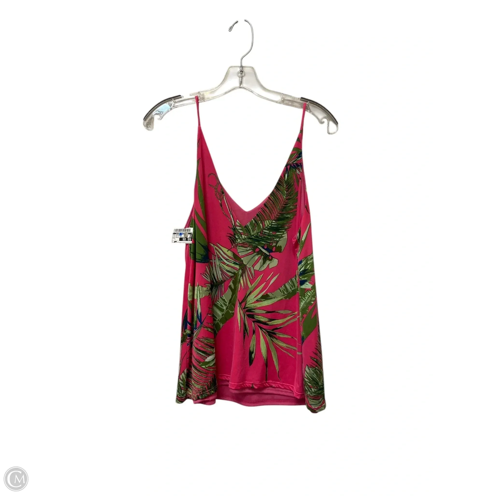 Top Sleeveless By Clothes Mentor In Tropical Print, Size: L