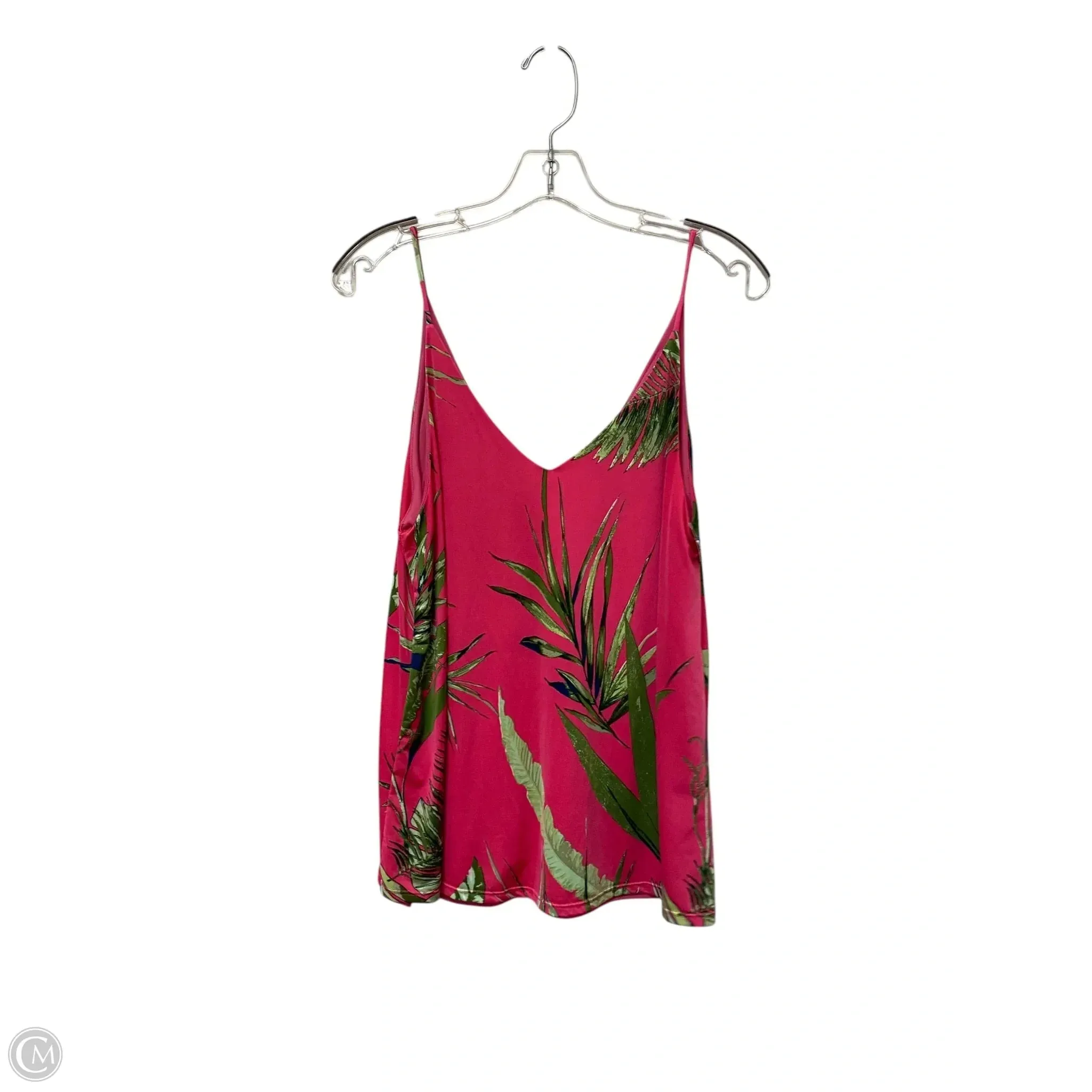 Top Sleeveless By Clothes Mentor In Tropical Print, Size: L