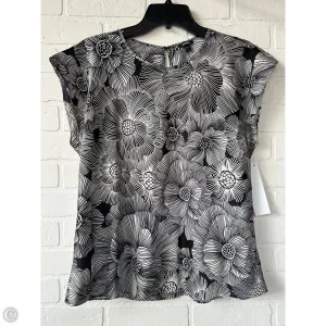 Top Sleeveless By Express In Black & White, Size: M