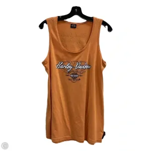 Top Sleeveless By Harley Davidson In Yellow, Size: Xl