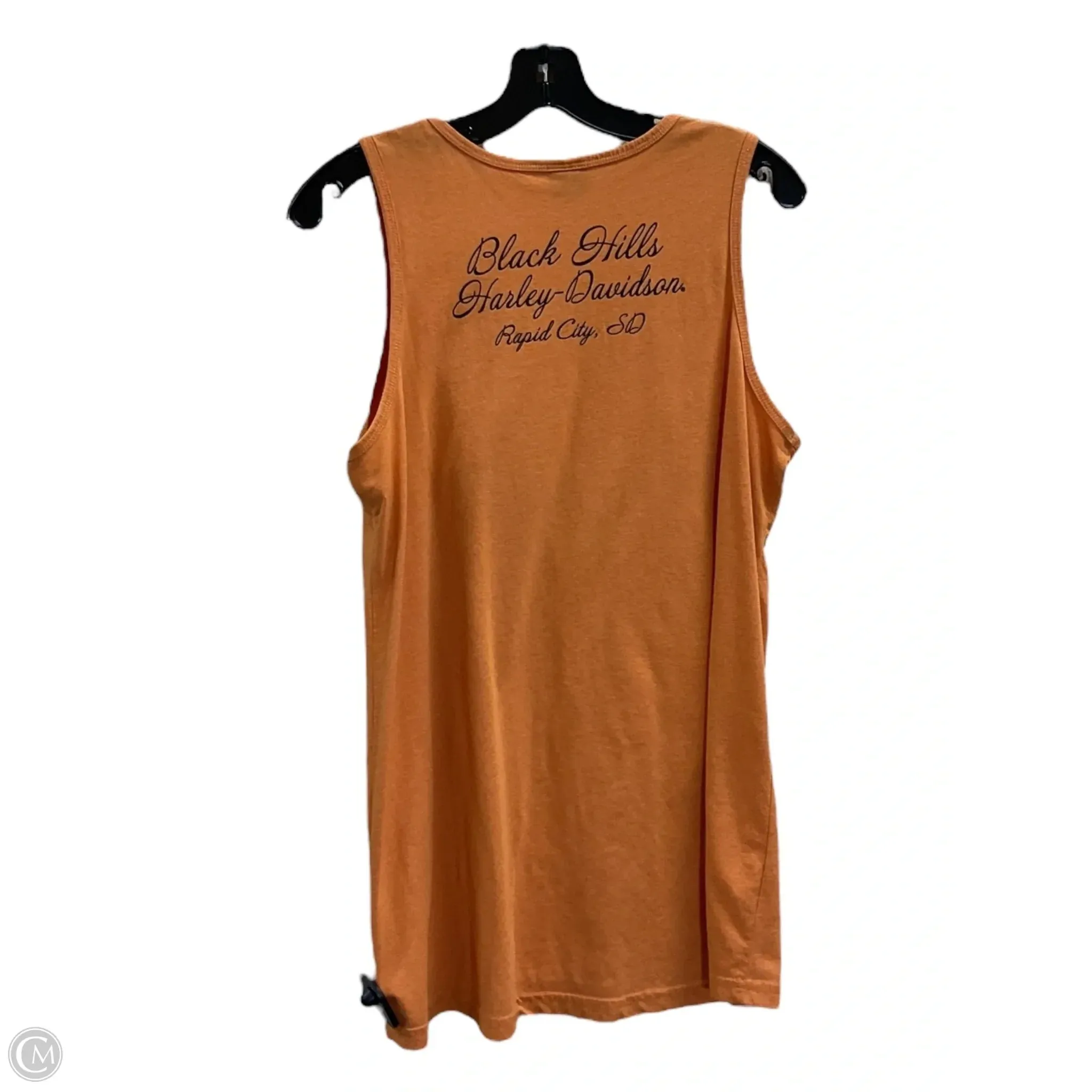 Top Sleeveless By Harley Davidson In Yellow, Size: Xl