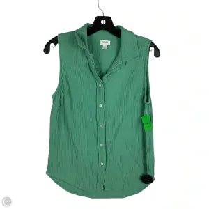 Top Sleeveless By J. Crew In Green, Size: S