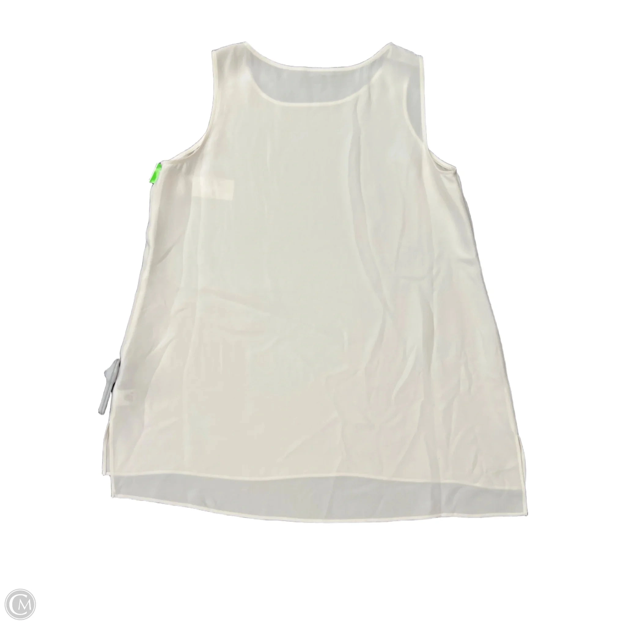 Top Sleeveless By Lafayette 148 In Cream, Size: L