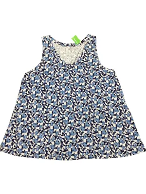 Top Sleeveless By Lane Bryant In Blue & White, Size:2X