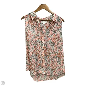 Top Sleeveless By Liz Claiborne In White, Size: L
