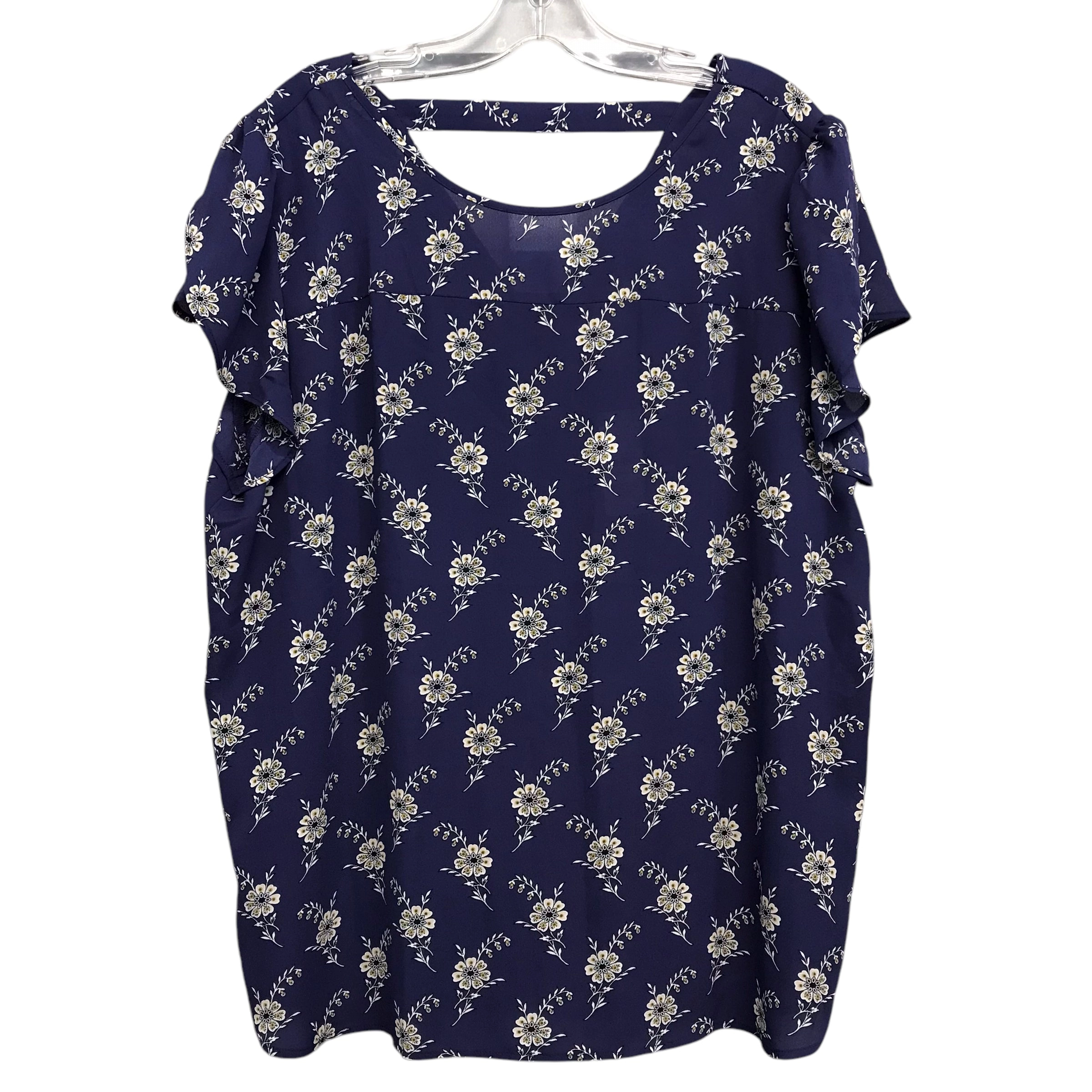 Top Sleeveless By Loft In Floral Print, Size:Xl