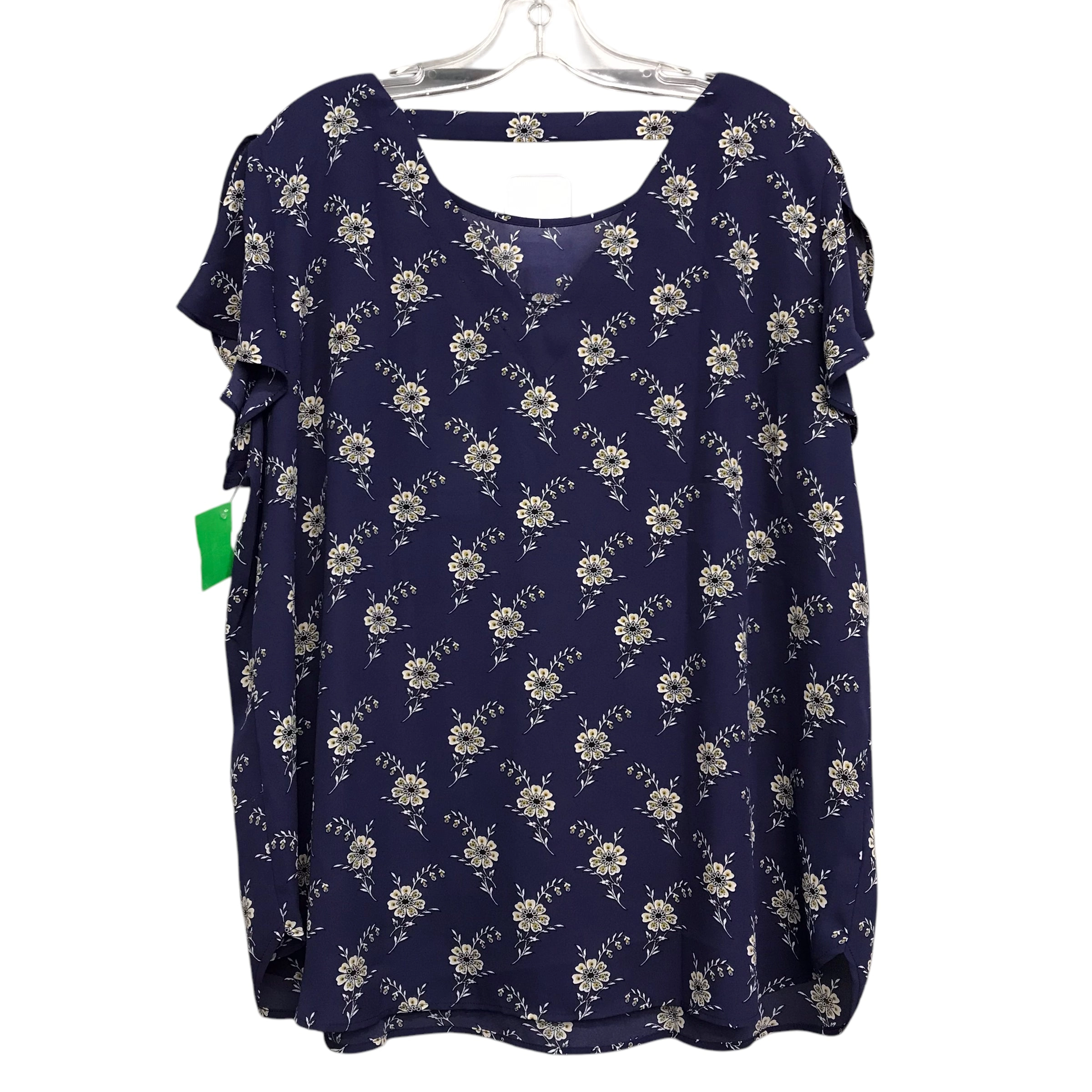 Top Sleeveless By Loft In Floral Print, Size:Xl